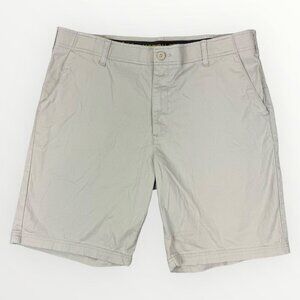 Lee Motion Stretch Premium Select Men's Shorts Off-White Chino Shorts Flat Front